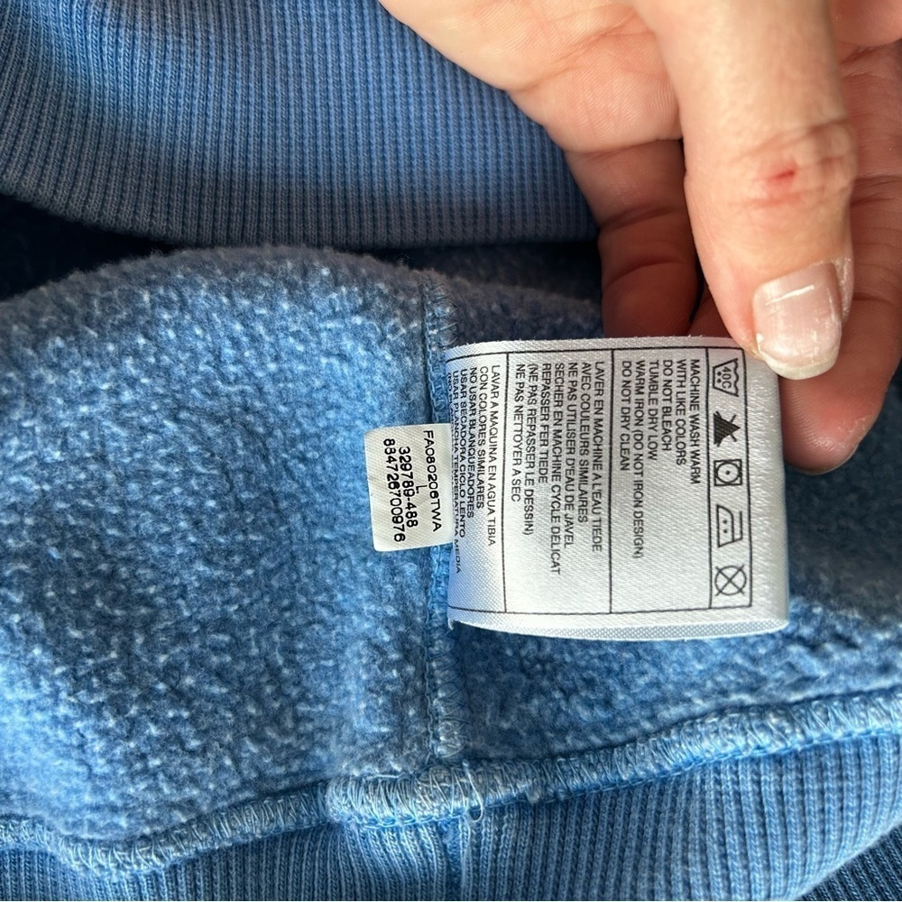 Nike Vintage 2000’s Quater Zip Up Light Faded Blue Sportswear Sweater - Picture 8 of 11